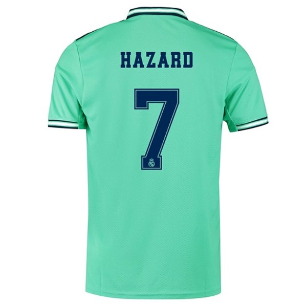 Trikot Real Madrid NO.7 Hazard Ausweich 2019-20 Grün Fussballtrikots Günstig